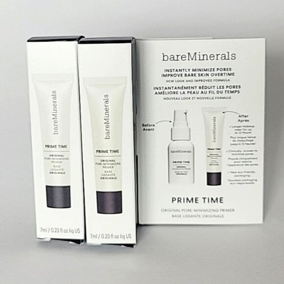 Bare Minerals Prime Time Original Pore Minimizing Makeup Primer Mini .23oz 7ml - Picture 2 of 4